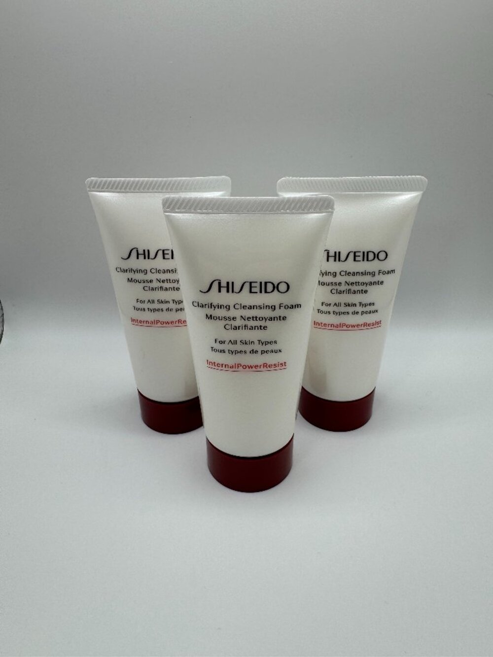 Shiseido Clarifying Cleansing Foam For All Skin Types 1.8 oz Travel Size 3 Pack